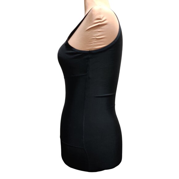 LGTFY XL Womens Top Black Shaping Tank Scoop Neck Stretch Compression Layering - Picture 4 of 9